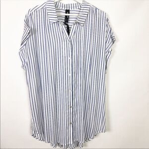 Agnes & Dora Button Down Cuff Sleeve Blouse